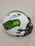 KENNETH WALKER III SIGNED SEATTLE SEAHAWKS LUNAR ECLIPSE SPEED REP HELMET BAS