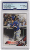David Ross Signed Cubs 2016 Topps Now World Series Card #WS-13 - (PSA/DNA)
