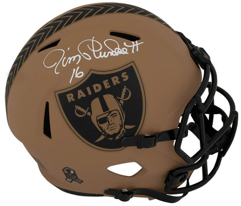 Jim Plunkett Signed Raiders SALUTE 2023 Riddell F/S Speed Rep Helmet - (SS COA)