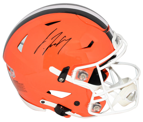 JERRY JEUDY SIGNED CLEVELAND BROWNS AUTHENTIC SPEEDFLEX HELMET BECKETT