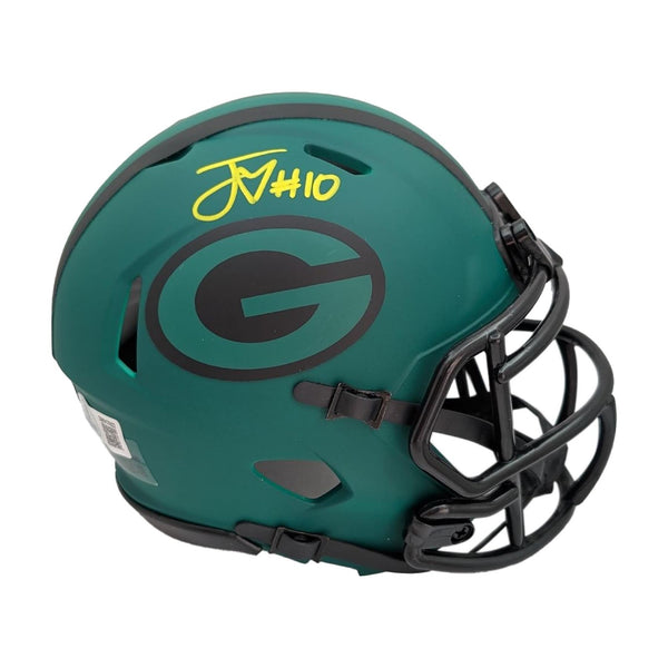 Jordan Love Autographed Rave Mini Helmet - BAS