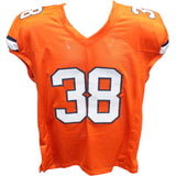 Jaleel McLaughlin Autographed/Signed Orange Pro Style Jersey JSA 42958