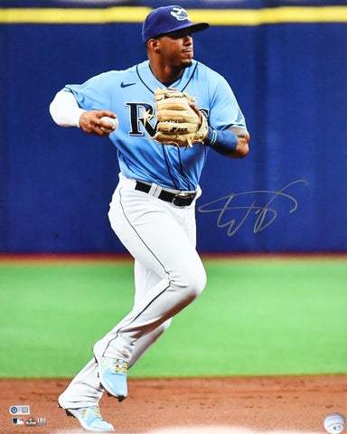 Wander Franco Signed 16x20 Tampa Bay Ray Photo (MLB Player Hologram) Shortstop