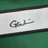 Framed Autographed/Signed Garrett Wilson 33x42 New York Green Jersey JSA COA