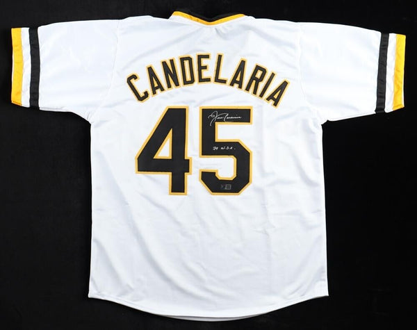John Candelaria Signed Pittsburgh Pirates Jersey "79 W. S. Champion" (TSE COA)
