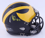 Hassan Haskins Signed Michigan Wolverines Mini-Helmet (JSA) Tennessee Titans