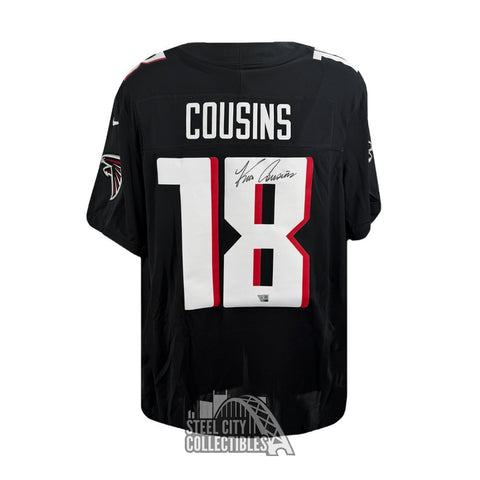 Kirk Cousins Autographed Atlanta Falcons Black Nike Football Jersey - Fanatics