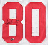 Victor Cruz Signed New York Giants Jersey (Beckett) Super Bowl XLVI Champion W.R