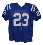 Frank Gore Autographed/Signed Pro Style Blue XL Jersey BAS 26951