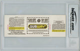 Eddie Murray Signed Baltimore Orioles 1995 3000 Hits Ticket Slab Beckett 57052