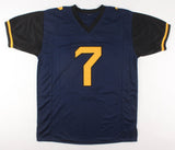 Will Grier Signed West Virginia Mountaineers Jersey (JSA) Carolina Panthers QB