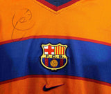 Xavi Hernandez Signed FC Barcelona Away Vintage Soccer Jersey with Beckett COA