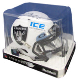 Maxx Crosby Signed/Auto Raiders White ICE Alternative Mini Helmet JSA 200942