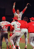 1990 World Series Champion Reds Team-Signed Jersey by 8 w/Larkin, Davis, Rijo +5
