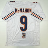 Autographed/Signed JIM MCMAHON Chicago White Football Jersey JSA COA Auto