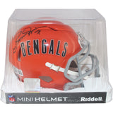 Boomer Esiason Autographed Cincinnati Bengals TB Mini Helmet Beckett WIT 50798