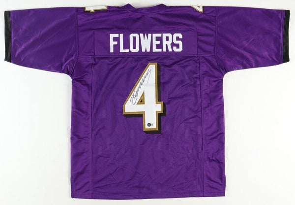 Zay Flowers Signed Baltimore Ravens Jersey (Beckett) Ex-Boston College WR