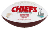 Chiefs Patrick Mahomes Authentic Signed White Panel Logo Football BAS #AC26707