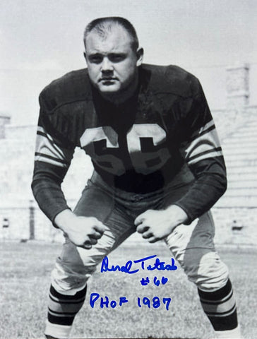 Packers Pro Bowler DERAL TETEAK Signed 8x10 AUTO Photo #2 w/ "PHF 1987"