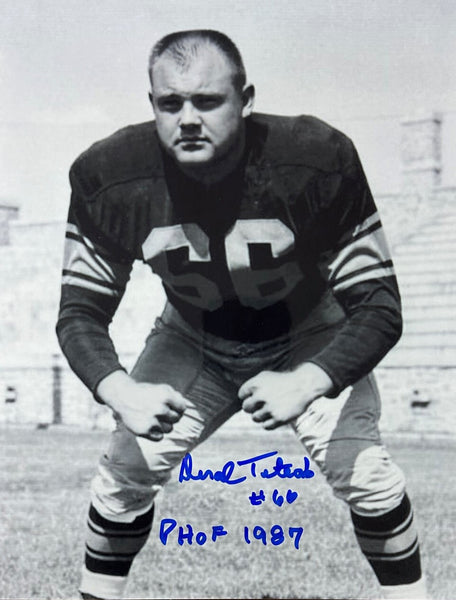 Packers Pro Bowler DERAL TETEAK Signed 8x10 AUTO Photo #2 w/ "PHF 1987"