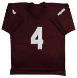 Texas A&M Rueben Owens II Signed Maroon Pro Style Jersey BAS Witnessed #4W040909