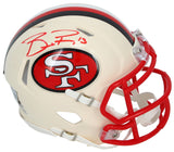 Brock Purdy Autographed San Francisco 49ers RETRO Speed Mini Helmet Beckett