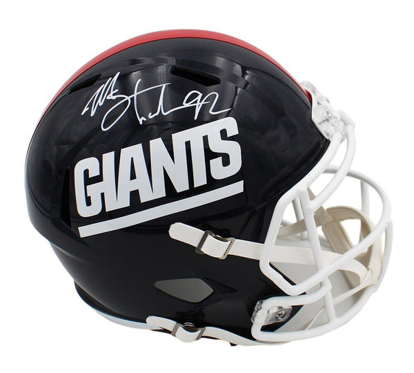Michael Strahan Signed New York Giants Speed Full Size TB 1981-1999 NFL Helmet