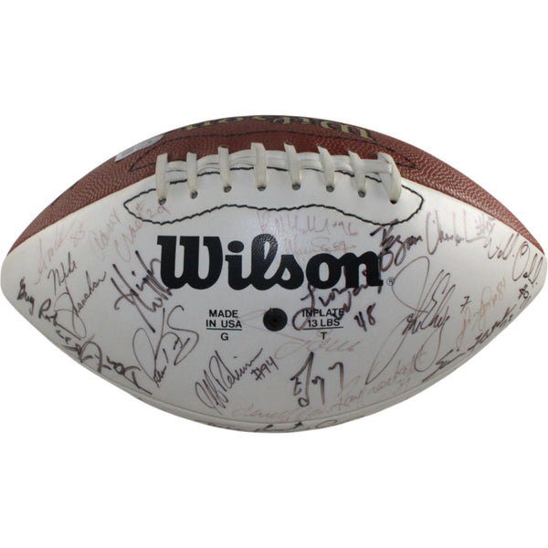 Shanahan Elway Sharpe +58 Signed Denver Broncos 95 Team Football Beckett 55434