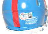 Elijah Moore Autographed Ole Miss Rebels Speed Mini Helmet Beckett 39663