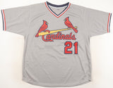 Bake McBride Signed St. Louis Cardinals Jersey Inscribed "74 ROY" (JSA COA) O.F.