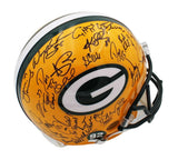 Super Bowl 31 Team Signed Green Bay Packers Auth Helmet - Favre, Rison, Brown