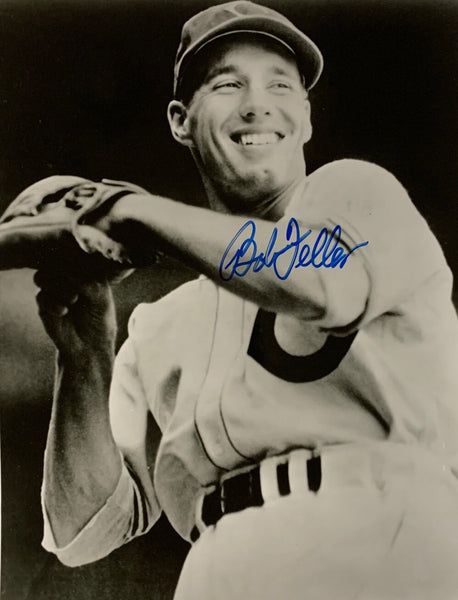 Cleveland Indians Hall of Famer BOB FELLER (d) Signed 8x10 Photo AUTO #2