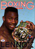 Lennox Lewis Autographed Signed Boxing Monthly Magazine PSA/DNA #S49309