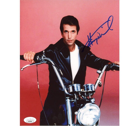 Henry Winkler Signed Happy Days Unframed 8x10 Photo - Motorcycle