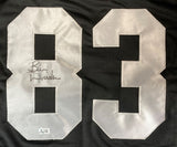 Ben Davidson Oakland Signed Black Football Jersey BAS