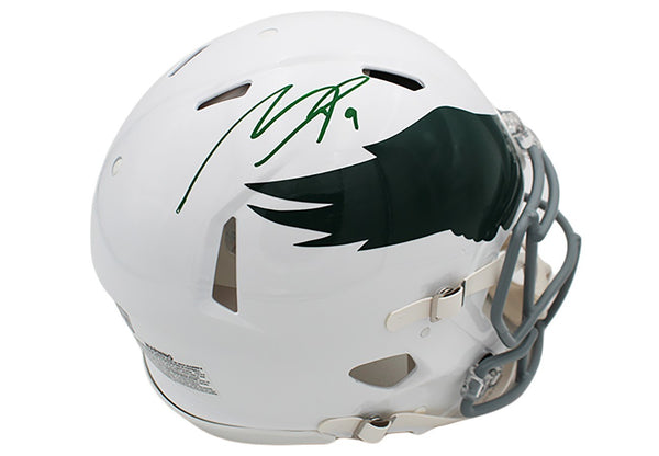Makai Lemon Signed Philadelphia Eagles Speed Authentic Throwback NFL Helmet