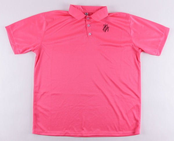 John Daly Signed Pink Golf Polo Shirt (JSA COA) 1991 PGA & 1995 PGA Open Champ