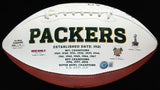 Lukas Van Ness Signed Green Bay Packer Logo Football (Beckett) 2023 1st Round Pk