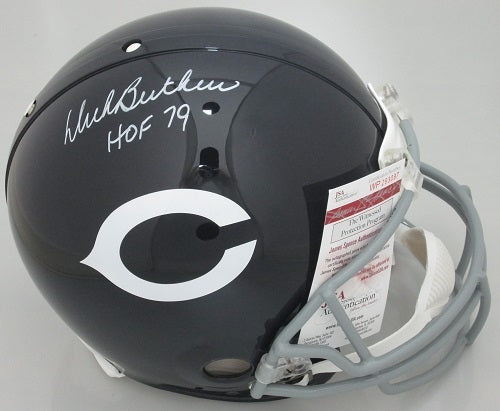Bears DICK BUTKUS Signed Full Size Authentic Helmet AUTO w/"HOF '79" - JSA
