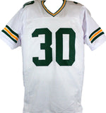 Ahman Green Autographed White Pro Style Jersey-Beckett W Hologram *Silver