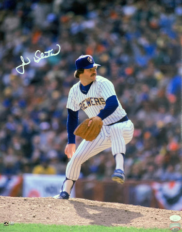 Milw Brewers 1982 AL Champion JIM SLATON Signed 16x20 Photo #2 AUTO - JSA