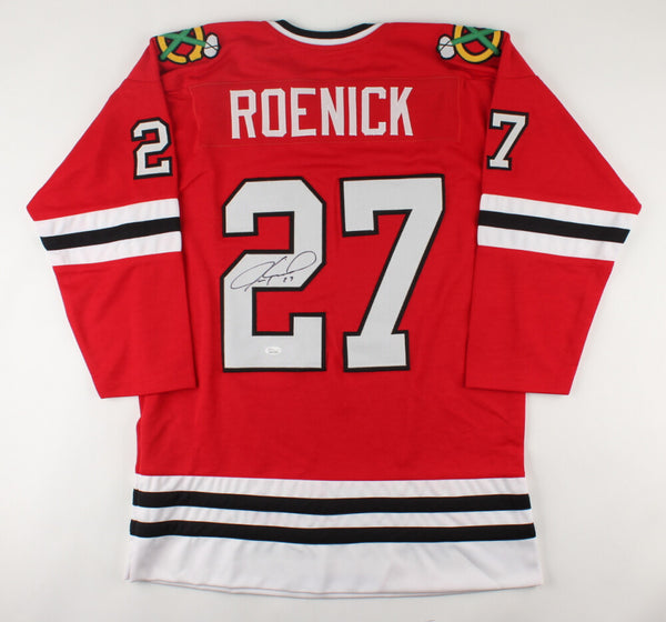 Jeremy Roenick Signed Chicago Blackhawks Road Jersey (JSA COA) 513 NHL Goals