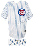 Jorge Soler Signed Cubs White Majestic Replica Baseball Jersey - (SCHWARTZ COA)