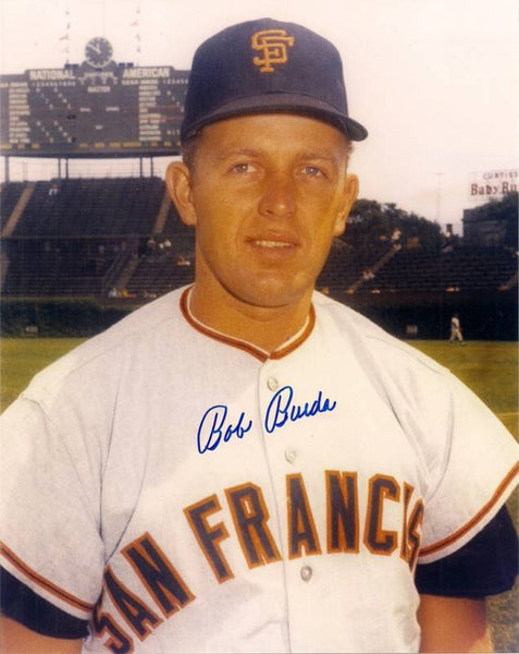 '65-66, '69-70 San Francisco Giants BOB BURDA Signed AUTO 8x10 Photo