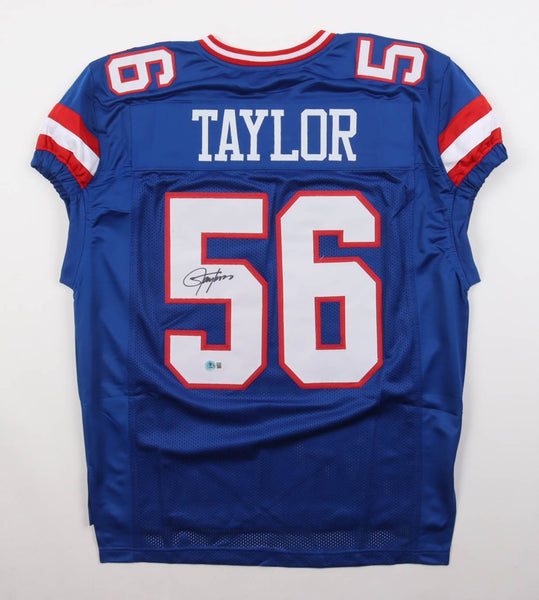 Lawrence Taylor Signed New York Giants Pro Cut Jersey (Beckett) All Pro L.B.