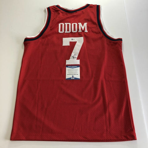Lamar Odom signed jersey BAS Beckett Los Angeles Clippers Autographed