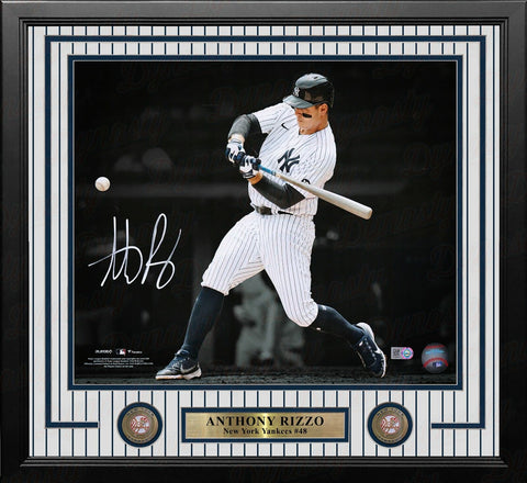 Anthony Rizzo Blackout Yankees Autographed 11x14 Framed Baseball Photo Fanatics