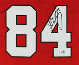 Ladd McConkey Signed Georgia Bulldogs Nike Game Red NCAA Jersey