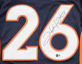 Clinton Portis Signed Denver Broncos Pro Cut Jersey (Beckett) 2xPro Bowl R.B.