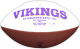 DALVIN COOK AUTOGRAPHED SIGNED VIKINGS WHITE LOGO FOOTBALL FANATICS HOLO 218724